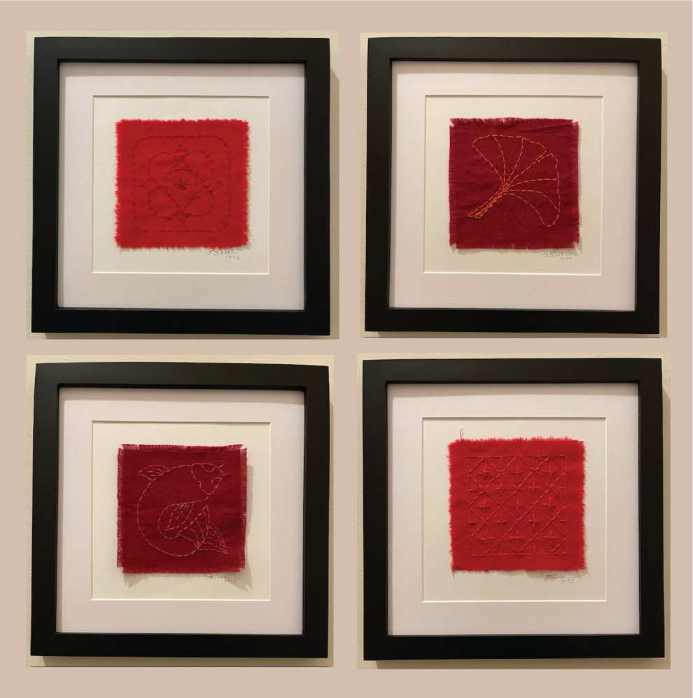 Framed Sashiko